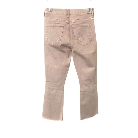 MOTHER The Insider Fray Crop Khaki Tan Sz 26 - Picture 3 of 7